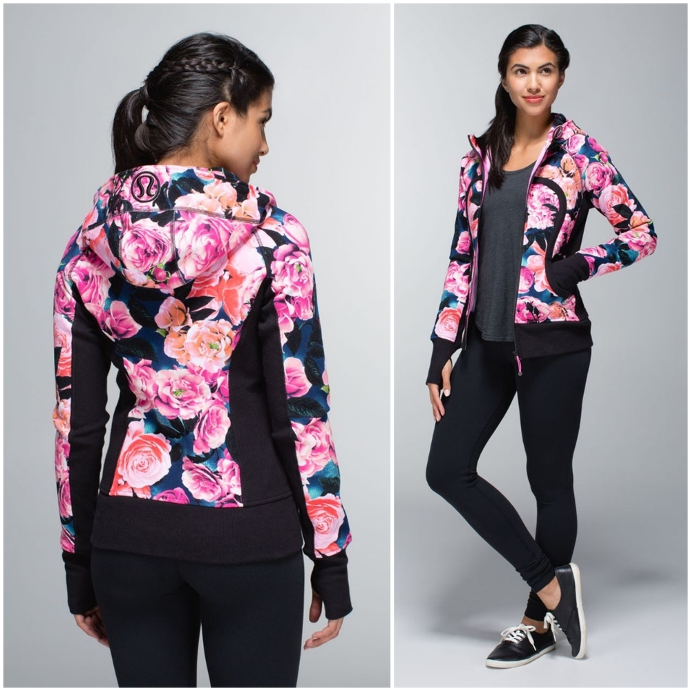 Rare Lululemon Secret Garden Vintage Pink Hoodie